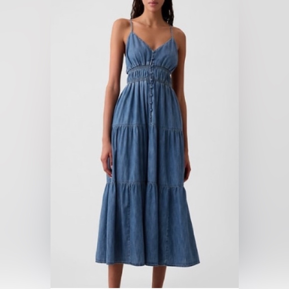 GAP Denim Tiered Sundress